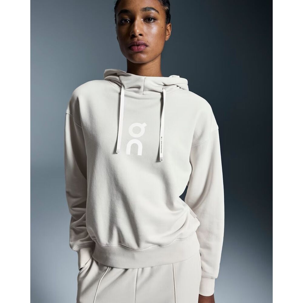 On Cloud Relaxed Pullover Cold Climate Club Hoodie Silver Small